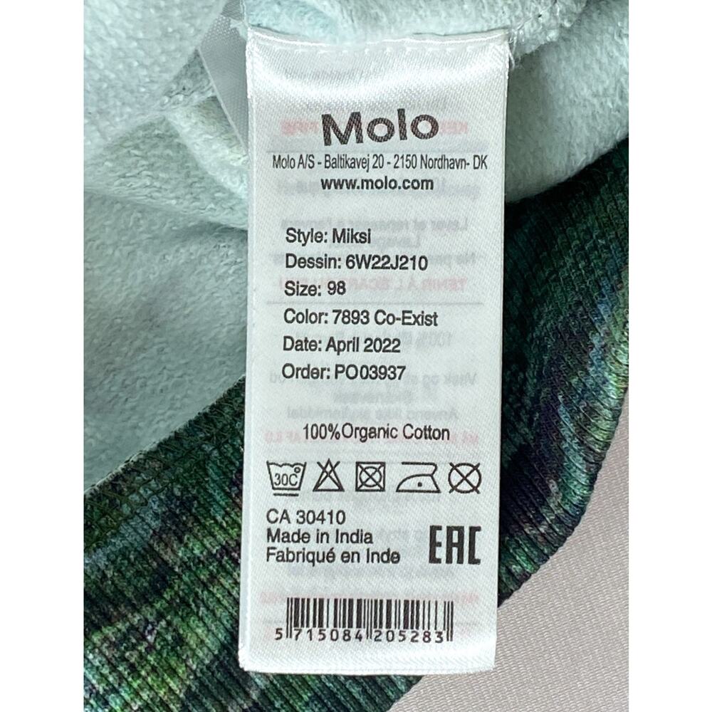 NWT Molo Jurassic World Dinosaur Coexist Miksi Sweatshirt Boys Girls 98/3 Yrs - Picture 6 of 7